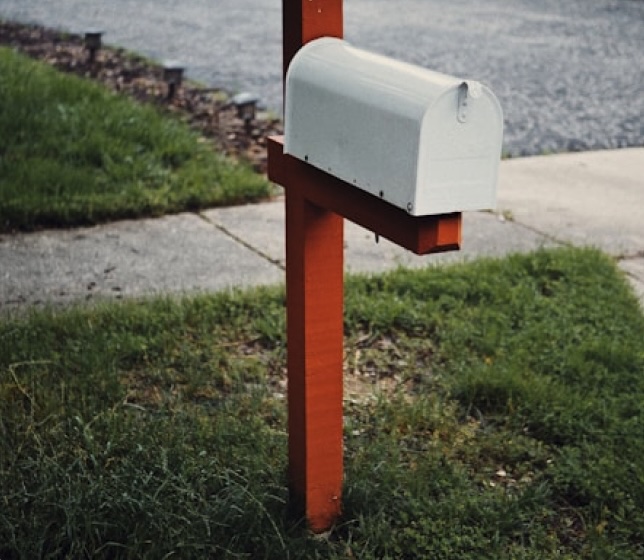A mailbox being displayed