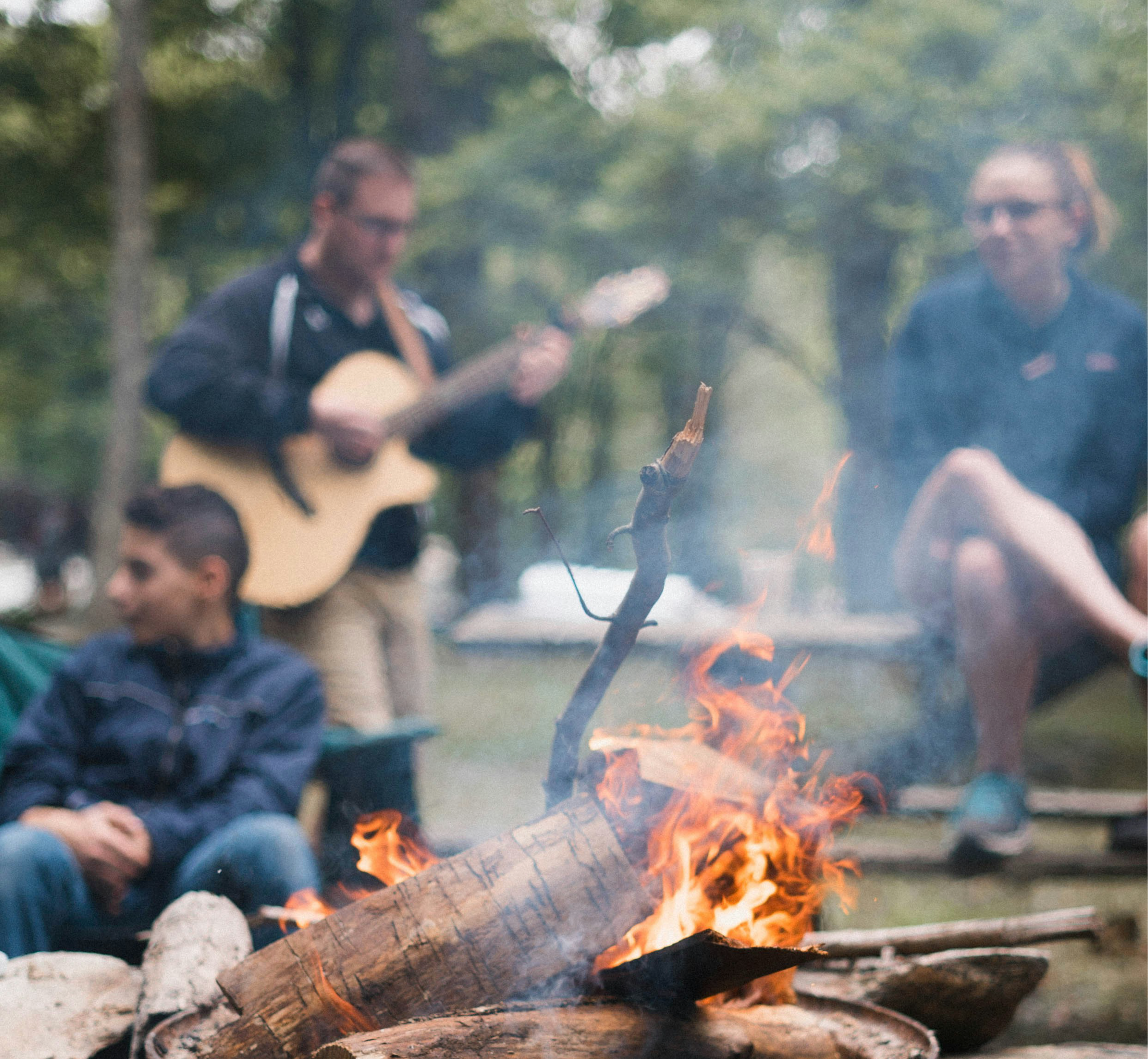 Youth enjoying singing and playing musical instruments